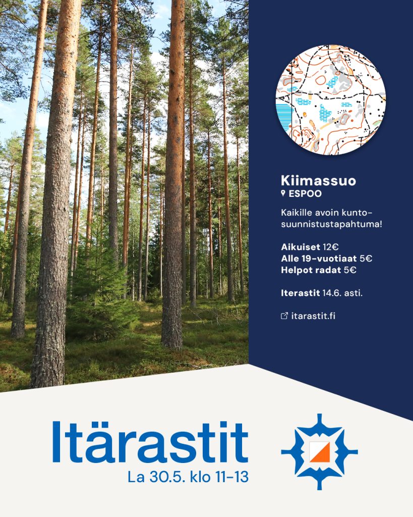 30.5. – 14.6.2026 Omatoimirastit / Iterastit Kiimassuo, Espoo